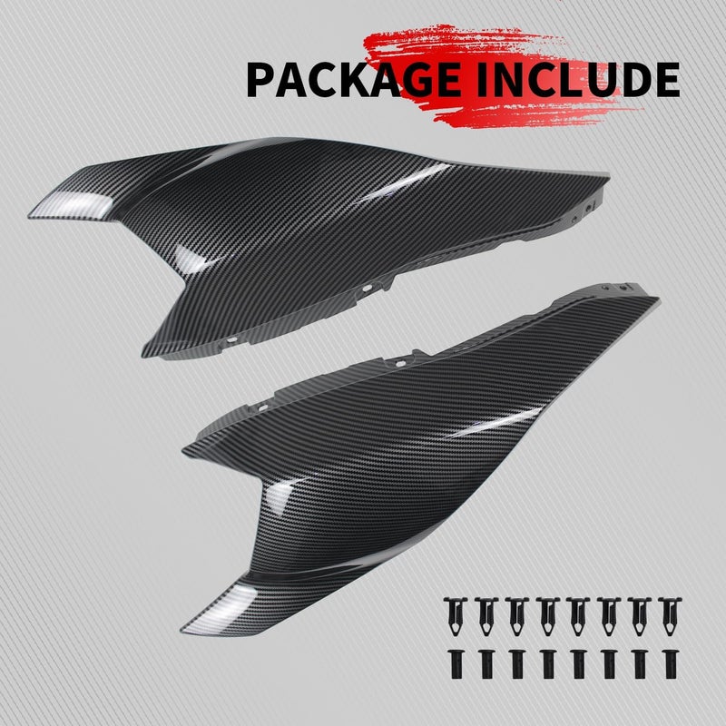 CPOWACE Carbon Fiber Pattern Fairing Panels Compatible with Can-Am Ryker All Models Ryker 600 900 Sport & Rally Edition Models Accessories Replacement for 219400803 2PCS - Image 5